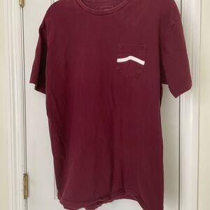 Vans Maroon Short Sleeve Tee with Pocket